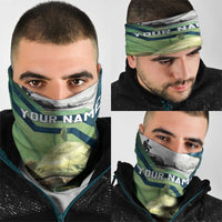 Catfish and Underwater Scene Design Neck Gaiter with Forest Background and Fishing Theme Elements TS04