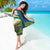 Catfish and Underwater Scene Design Sarong with Forest Background and Fishing Theme Elements - Wonder Print Shop