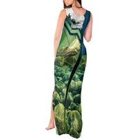 Catfish and Underwater Scene Design Tank Maxi Dress with Forest Background and Fishing Theme Elements - Wonder Print Shop