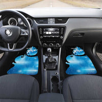 Blue Flame Bowling Ball and Pins Design Car Mats with Smoke Effects and Custom Team Name Text - Wonder Print Shop