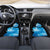 Blue Flame Bowling Ball and Pins Design Car Mats with Smoke Effects and Custom Team Name Text - Wonder Print Shop