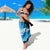 Blue Flame Bowling Ball and Pins Design Sarong with Smoke Effects and Custom Team Name Text - Wonder Print Shop