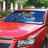Cape Verde Won Our Hearts Soccer Auto Sun Shade Blue Sharks Football Mascot Patriotic National Team