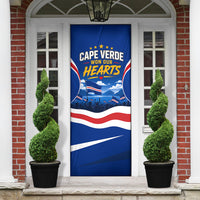 Cape Verde Won Our Hearts Soccer Door Cover Blue Sharks Football Mascot Patriotic National Team