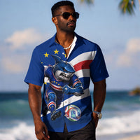 Cape Verde Won Our Hearts Soccer Hawaiian Shirt Blue Sharks Football Mascot Patriotic National Team