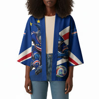 Cape Verde Won Our Hearts Soccer Kimono Blue Sharks Football Mascot Patriotic National Team