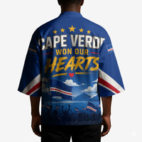 Cape Verde Won Our Hearts Soccer Kimono Blue Sharks Football Mascot Patriotic National Team