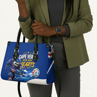 Cape Verde Won Our Hearts Soccer Leather Bag Blue Sharks Football Mascot Patriotic National Team