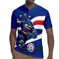 Cape Verde Won Our Hearts Soccer Rugby Jersey Blue Sharks Football Mascot Patriotic National Team