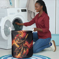 Trinbago Knight Riders Cricket Laundry Basket Trinidad and Tobago Fiery Knight Warrior Bat Flame