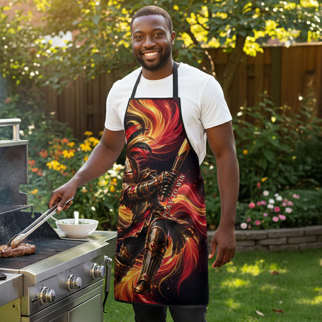 Trinbago Knight Riders Cricket Apron Trinidad and Tobago Fiery Knight Warrior Bat Flame