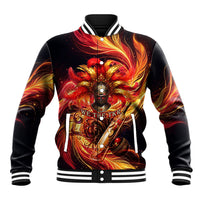 Trinbago Knight Riders Cricket Baseball Jacket Trinidad and Tobago Fiery Knight Warrior Bat Flame