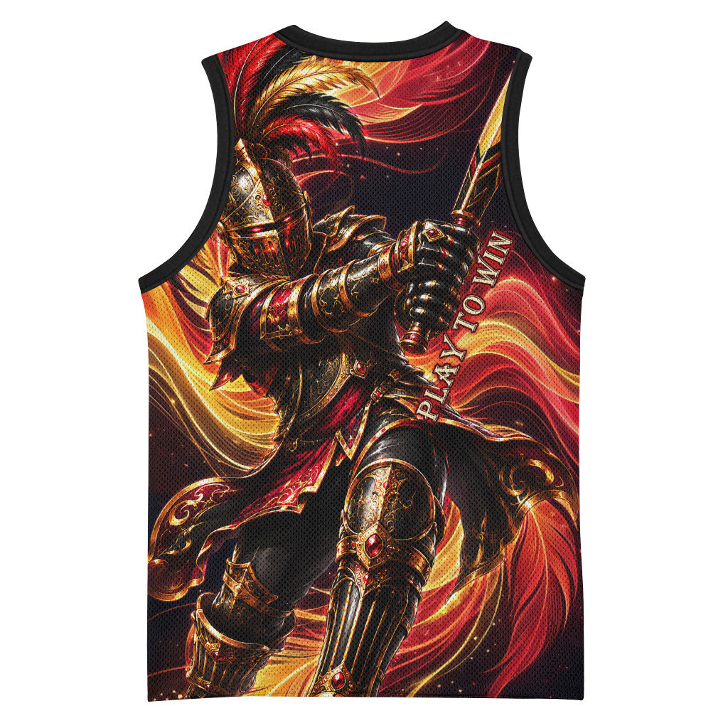 Trinbago Knight Riders Cricket Basketball Jersey Trinidad and Tobago Fiery Knight Warrior Bat Flame