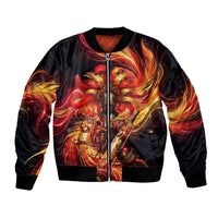 Trinbago Knight Riders Cricket Bomber Jacket Trinidad and Tobago Fiery Knight Warrior Bat Flame