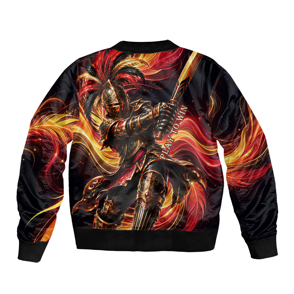 Trinbago Knight Riders Cricket Bomber Jacket Trinidad and Tobago Fiery Knight Warrior Bat Flame