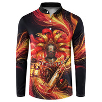 Trinbago Knight Riders Cricket Button Sweatshirt Trinidad and Tobago Fiery Knight Warrior Bat Flame