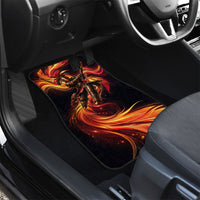 Trinbago Knight Riders Cricket Car Mats Trinidad and Tobago Fiery Knight Warrior Bat Flame