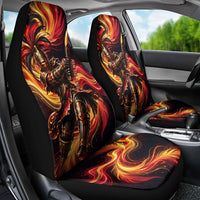 Trinbago Knight Riders Cricket Car Seat Cover Trinidad and Tobago Fiery Knight Warrior Bat Flame