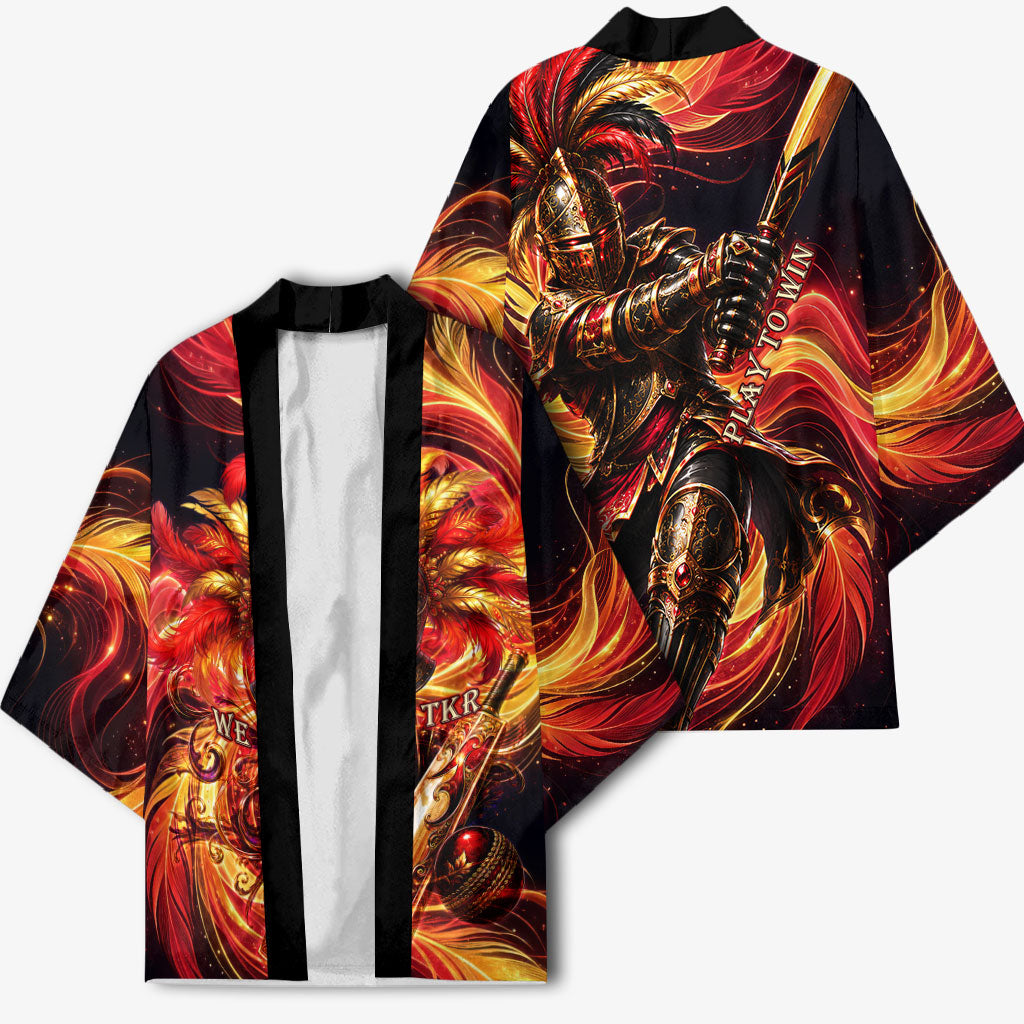 Trinbago Knight Riders Cricket Kimono Trinidad and Tobago Fiery Knight Warrior Bat Flame