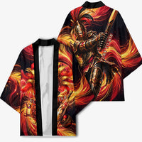Trinbago Knight Riders Cricket Kimono Trinidad and Tobago Fiery Knight Warrior Bat Flame