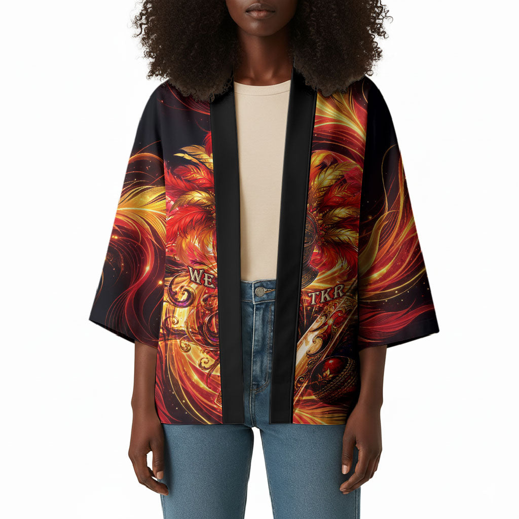 Trinbago Knight Riders Cricket Kimono Trinidad and Tobago Fiery Knight Warrior Bat Flame