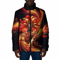 Trinbago Knight Riders Cricket Padded Jacket Trinidad and Tobago Fiery Knight Warrior Bat Flame