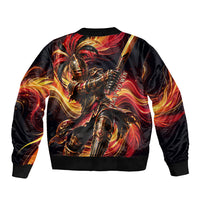Trinbago Knight Riders Cricket Sleeve Zip Bomber Jacket Trinidad and Tobago Fiery Knight Warrior Bat Flame