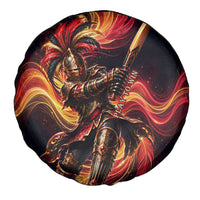 Trinbago Knight Riders Cricket Spare Tire Cover Trinidad and Tobago Fiery Knight Warrior Bat Flame