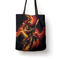 Trinbago Knight Riders Cricket Tote Bag Trinidad and Tobago Fiery Knight Warrior Bat Flame