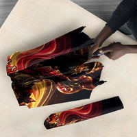 Trinbago Knight Riders Cricket Umbrella Trinidad and Tobago Fiery Knight Warrior Bat Flame