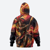 Trinbago Knight Riders Cricket Zip Hoodie Trinidad and Tobago Fiery Knight Warrior Bat Flame
