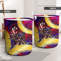 Trinbago Knight Riders Cricket Laundry Basket Trinidad and Tobago Unleash The Knight Brush Stroke