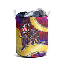 Trinbago Knight Riders Cricket Laundry Basket Trinidad and Tobago Unleash The Knight Brush Stroke
