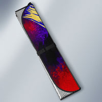 Trinbago Knight Riders Cricket Auto Sun Shade Trinidad and Tobago Unleash The Knight Brush Stroke