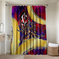 Trinbago Knight Riders Cricket Bathroom Set Trinidad and Tobago Unleash The Knight Brush Stroke
