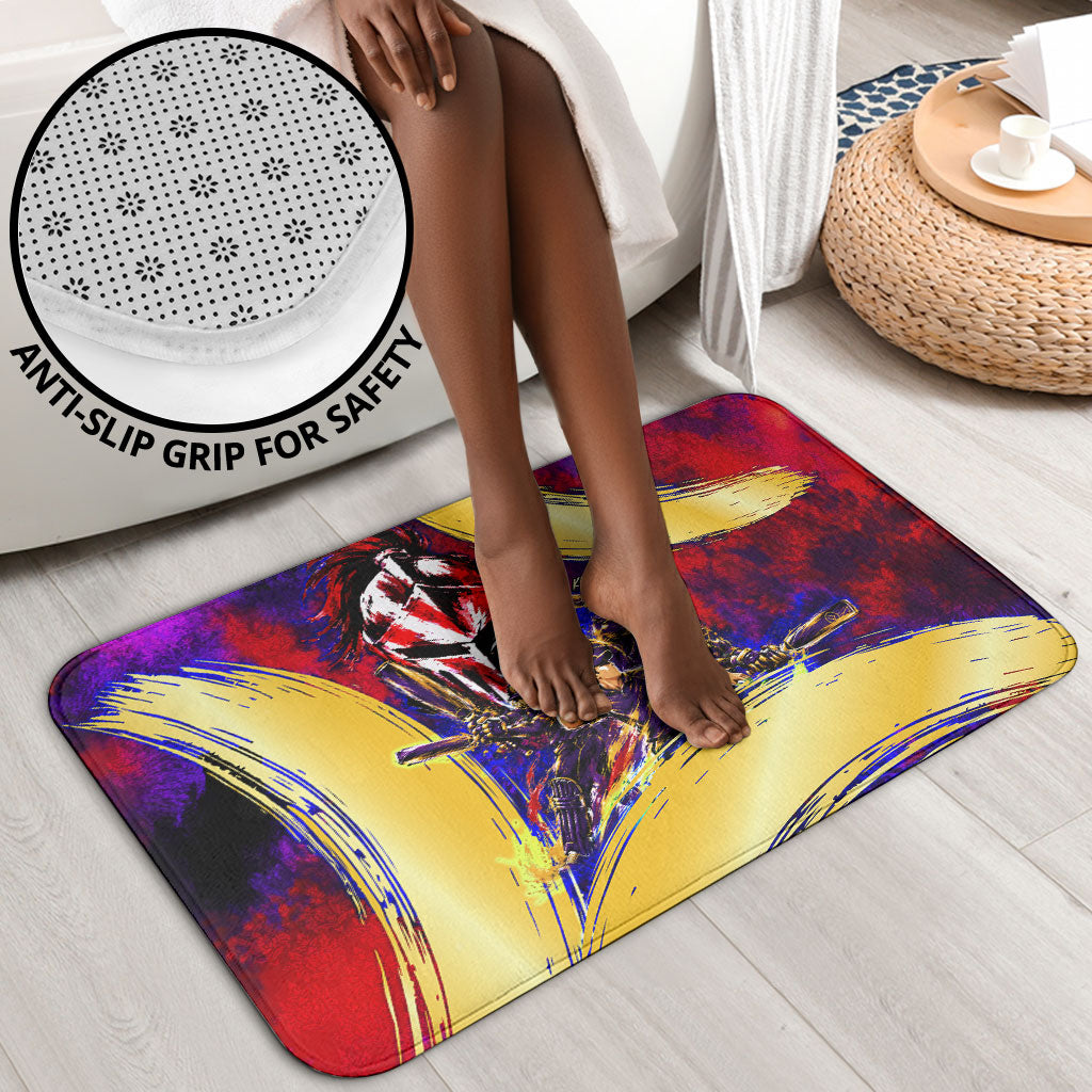 Trinbago Knight Riders Cricket Bathroom Set Trinidad and Tobago Unleash The Knight Brush Stroke