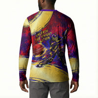 Trinbago Knight Riders Cricket Button Sweatshirt Trinidad and Tobago Unleash The Knight Brush Stroke