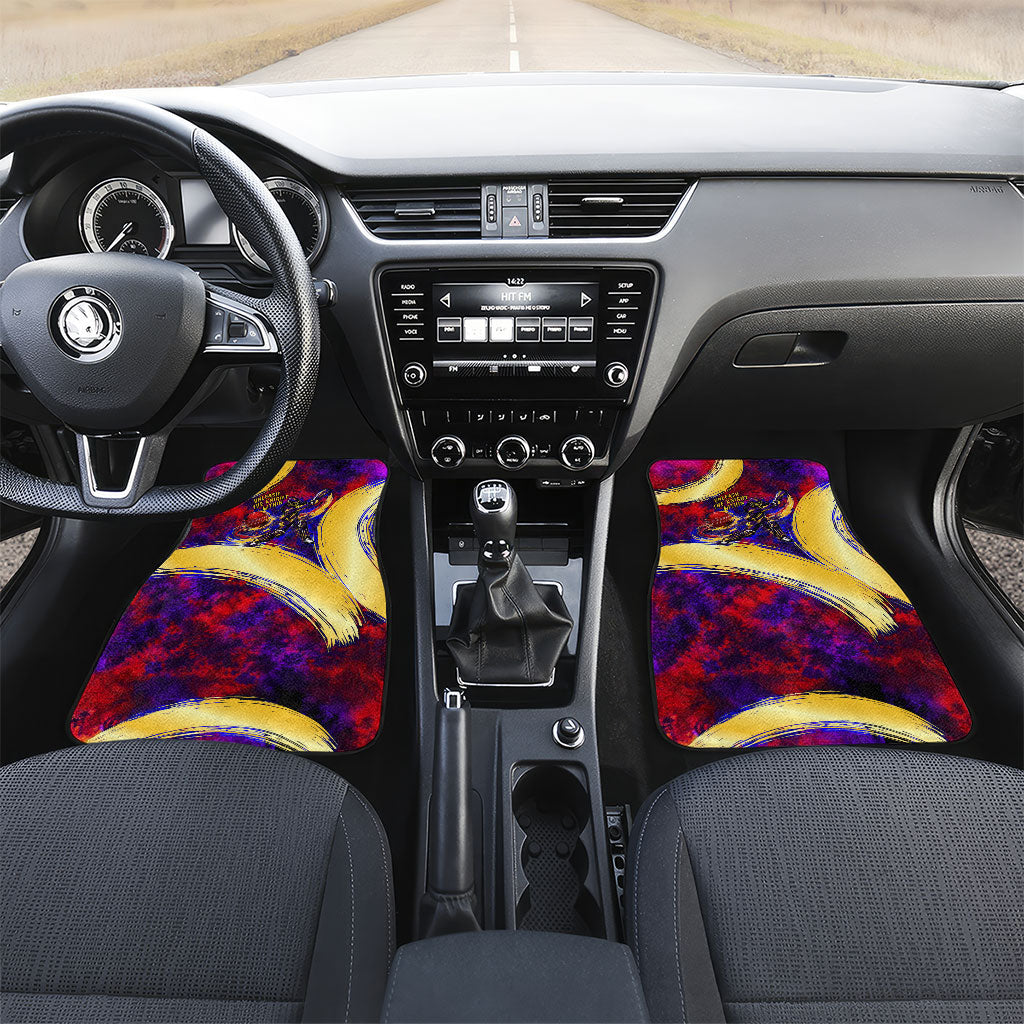 Trinbago Knight Riders Cricket Car Mats Trinidad and Tobago Unleash The Knight Brush Stroke