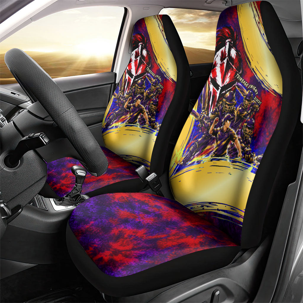 Trinbago Knight Riders Cricket Car Seat Cover Trinidad and Tobago Unleash The Knight Brush Stroke