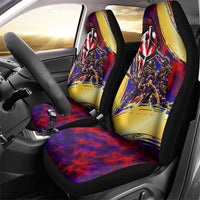 Trinbago Knight Riders Cricket Car Seat Cover Trinidad and Tobago Unleash The Knight Brush Stroke