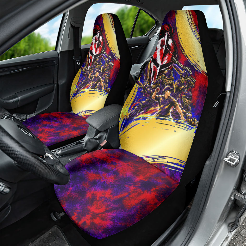 Trinbago Knight Riders Cricket Car Seat Cover Trinidad and Tobago Unleash The Knight Brush Stroke