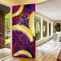 Trinbago Knight Riders Cricket Door Cover Trinidad and Tobago Unleash The Knight Brush Stroke