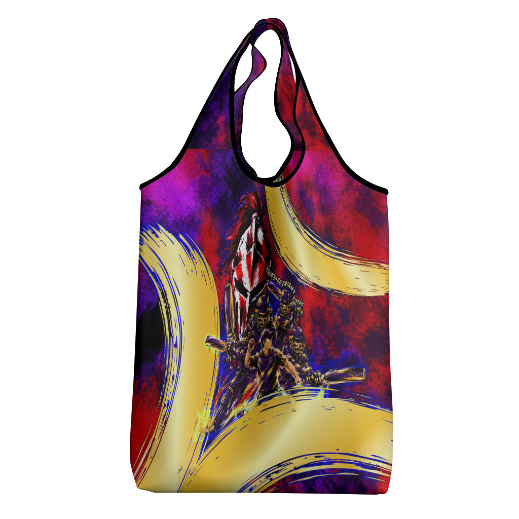 Trinbago Knight Riders Cricket Grocery Bag Trinidad and Tobago Unleash The Knight Brush Stroke