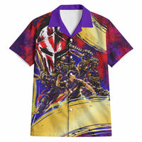 Trinbago Knight Riders Cricket Hawaiian Shirt Trinidad and Tobago Unleash The Knight Brush Stroke
