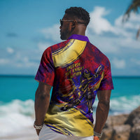 Trinbago Knight Riders Cricket Hawaiian Shirt Trinidad and Tobago Unleash The Knight Brush Stroke