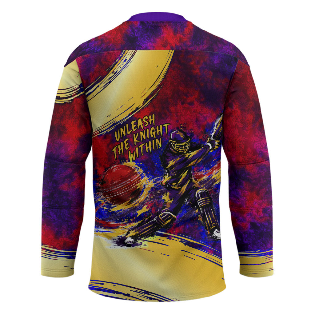 Trinbago Knight Riders Cricket Hockey Jersey Trinidad and Tobago Unleash The Knight Brush Stroke
