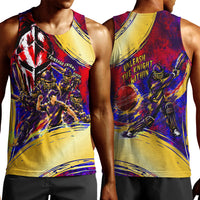 Trinbago Knight Riders Cricket Men Tank Top Trinidad and Tobago Unleash The Knight Brush Stroke
