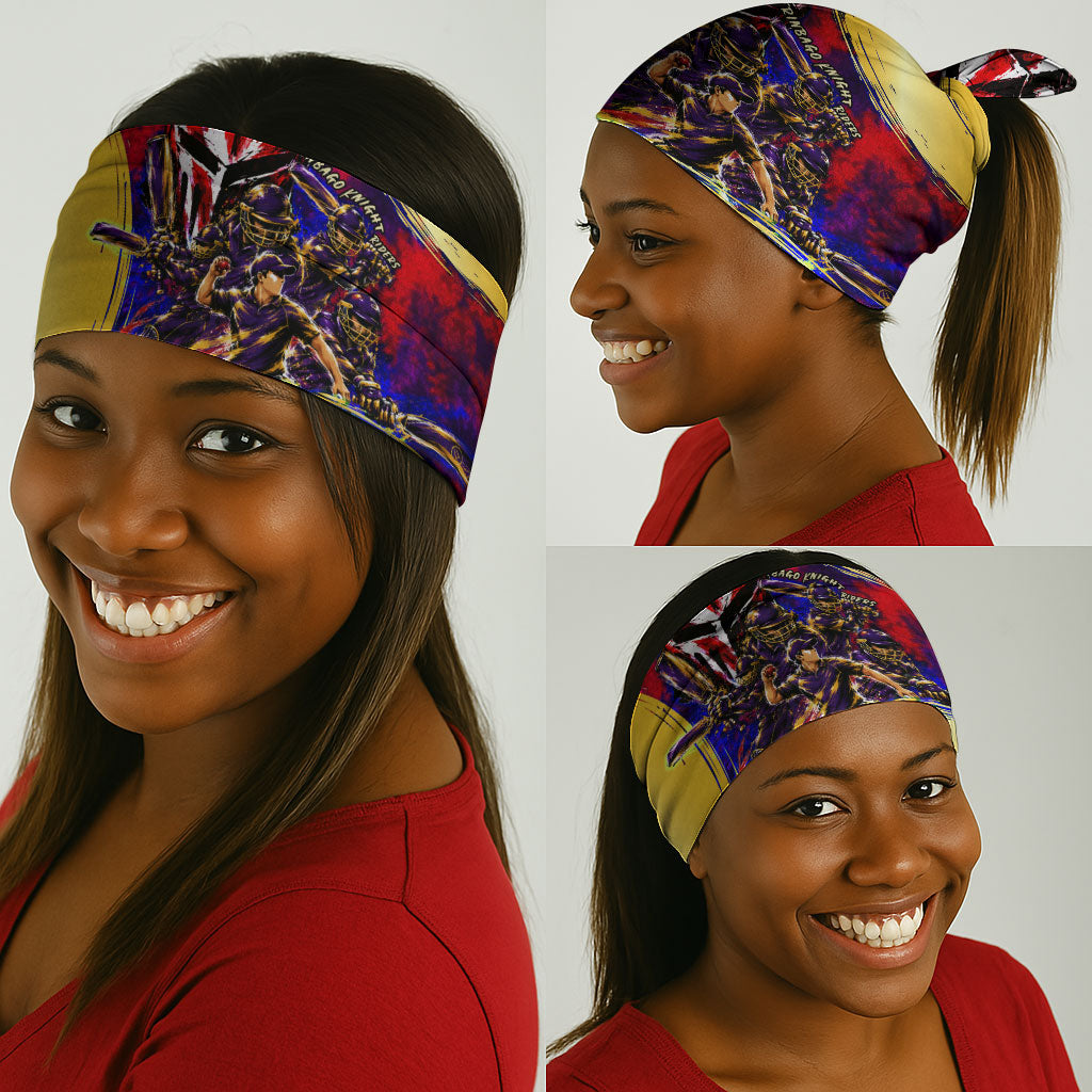 Trinbago Knight Riders Cricket Neck Gaiter Trinidad and Tobago Unleash The Knight Brush Stroke
