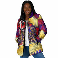 Trinbago Knight Riders Cricket Padded Jacket Trinidad and Tobago Unleash The Knight Brush Stroke