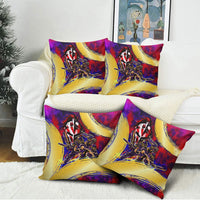 Trinbago Knight Riders Cricket Pillow Cover Trinidad and Tobago Unleash The Knight Brush Stroke